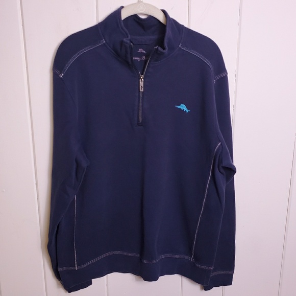 Tommy Bahama Other - Tommy Bahama Blue Half Zip Pullover